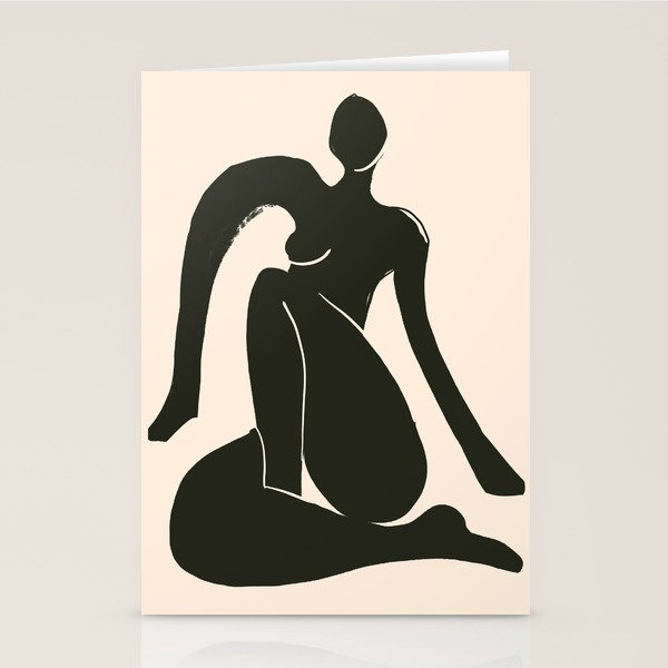 Abstract Art Female Figure 31 Stationery Card Gallery Image 2