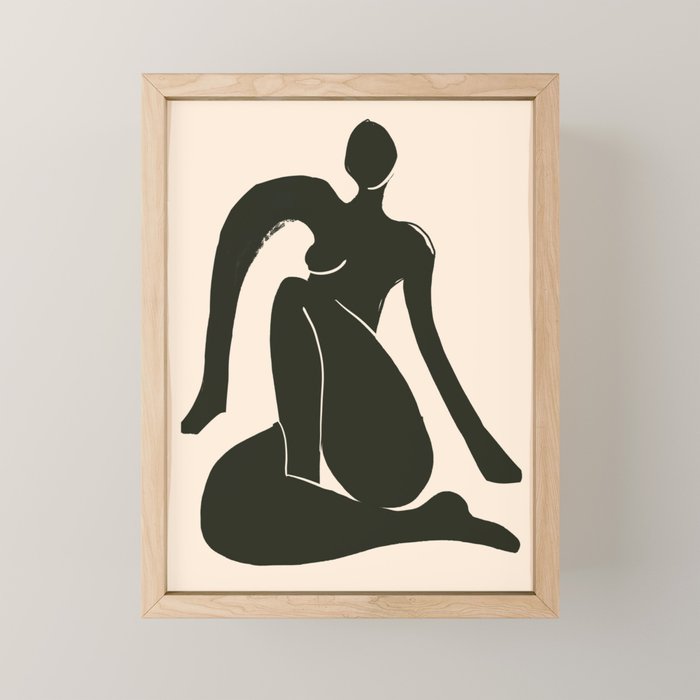 Abstract Art Female Figure 31 Mini Art Print Gallery Image 1
