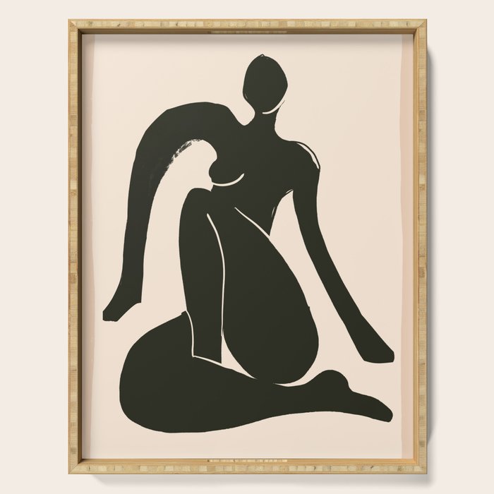 Abstract Art Female Figure 31 Serving Tray Gallery Image 1
