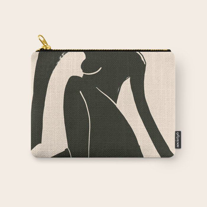 Abstract Art Female Figure 31 Carry All Pouch Gallery Image 1