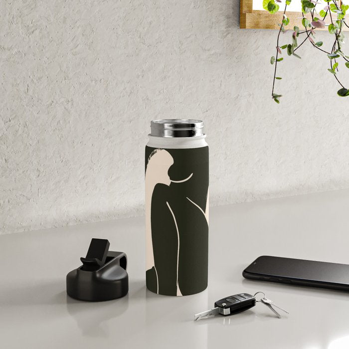 Abstract Art Female Figure 31 Water Bottle Gallery Image 4