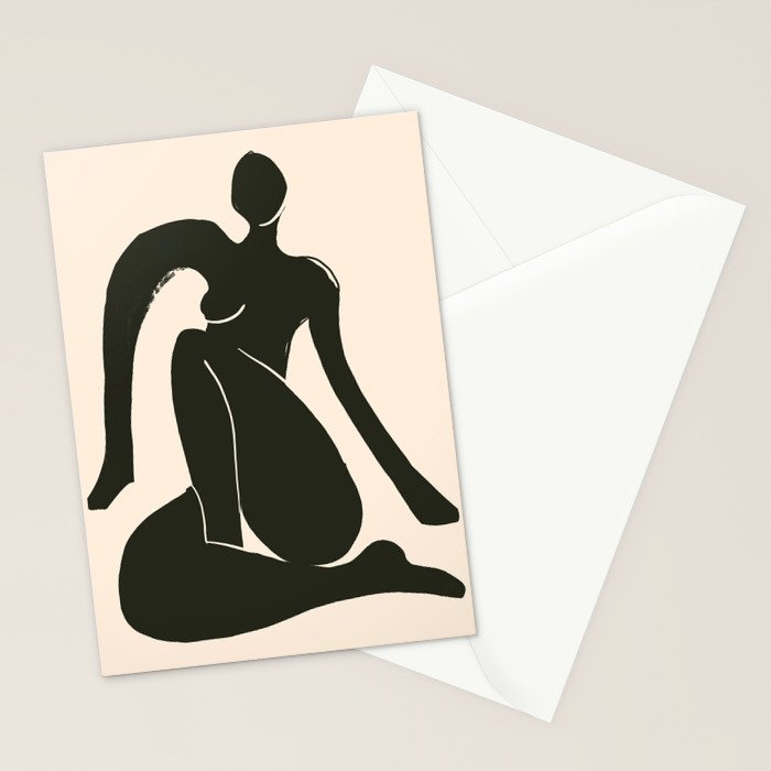 Abstract Art Female Figure 31 Stationery Card Gallery Image 2