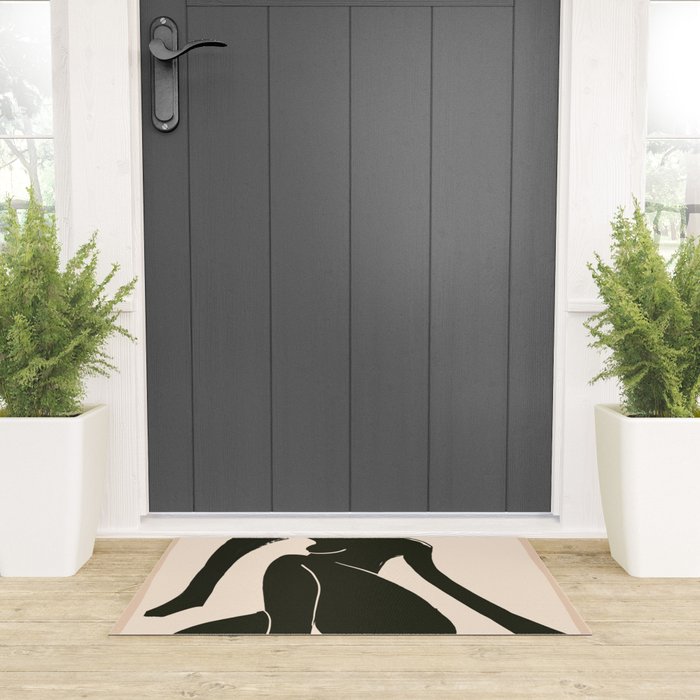 Abstract Art Female Figure 31 Welcome Mat Gallery Image 3