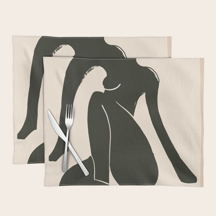 Abstract Art Female Figure 31 Placemat Gallery Image 1