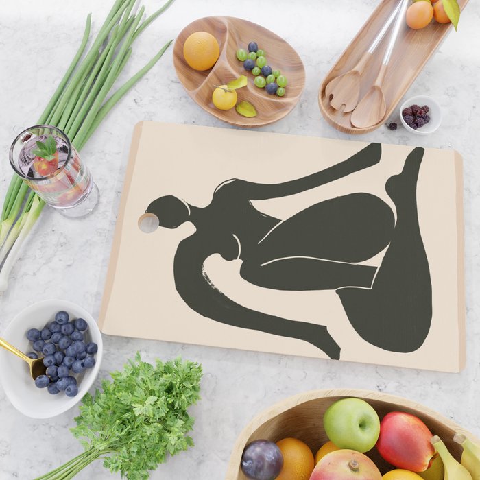 Abstract Art Female Figure 31 Cutting Board Gallery Image 2