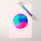 Pink And Purple Gradient Sphere Wrapping Paper Gallery Image 1