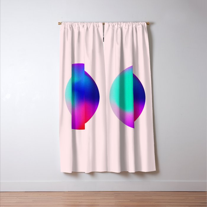 Pink And Purple Gradient Sphere Window Curtain Gallery Image 3