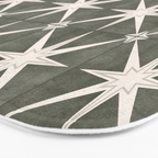 arlo star tile - olive Bath Mat Gallery Image 3