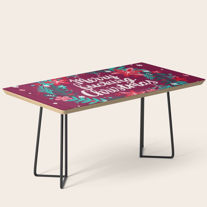 Merry F*cking Christmas - Maroon Coffee Table Gallery Image 1