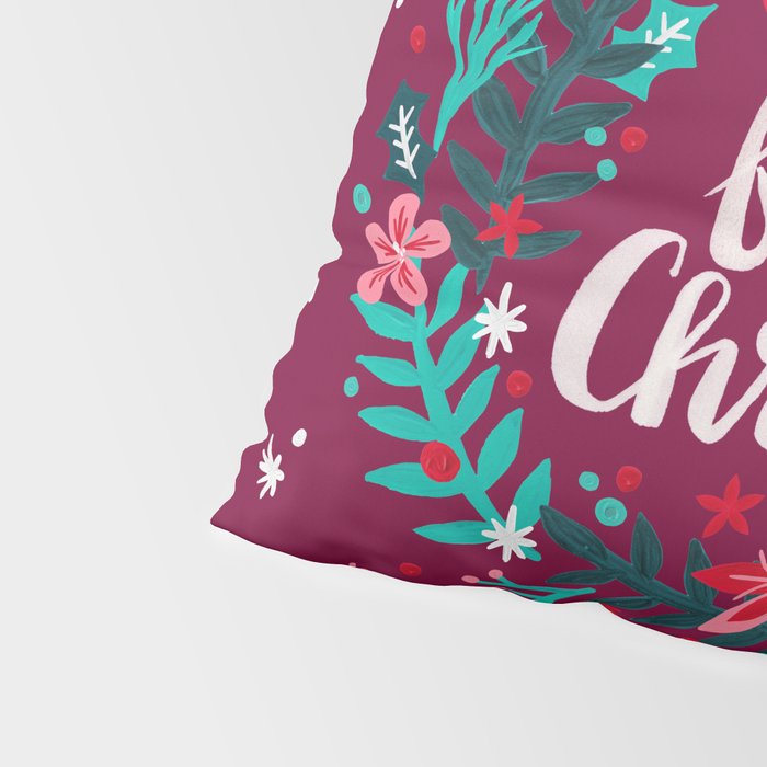 Merry F*cking Christmas - Maroon Pillow Sham Gallery Image 4