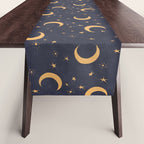 Goodnight Sky - Midnight and gold Table Runner Gallery Image 1