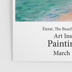 Etretat, The Beach and the Falaise d'Amont by Claude Monet Poster Gallery Image 3