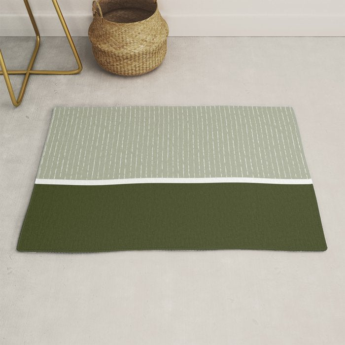 Linen Sage & Olive Rug Gallery Image 1