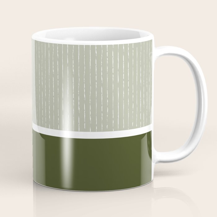 Linen Sage & Olive Coffee Mug Gallery Image 1