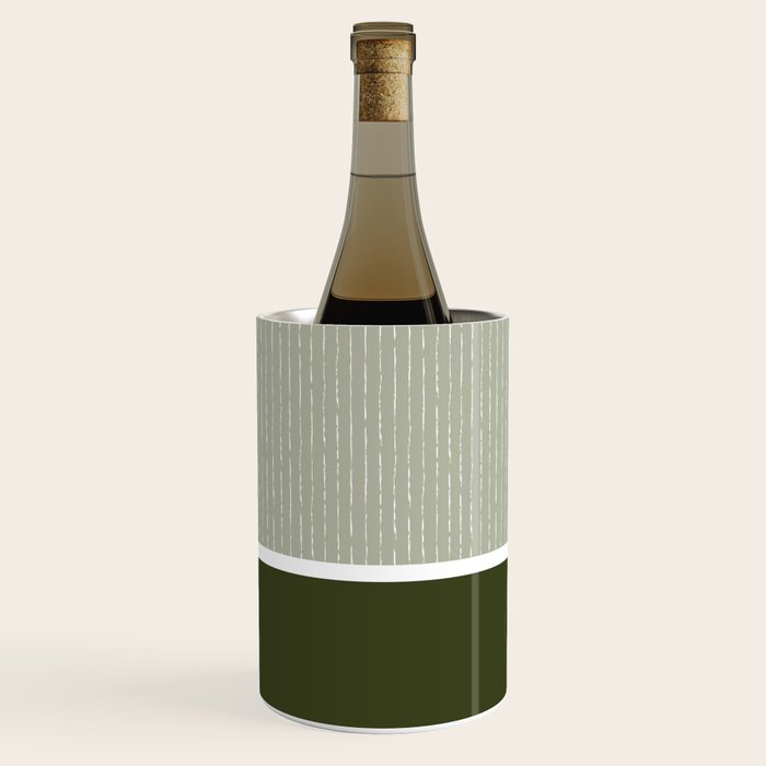 Linen Sage & Olive Wine Chiller Gallery Image 1