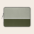 Linen Sage & Olive Laptop Sleeve Gallery Image 1