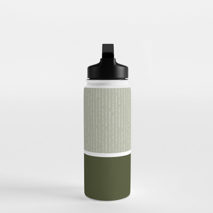 Linen Sage & Olive Water Bottle Gallery Image 3