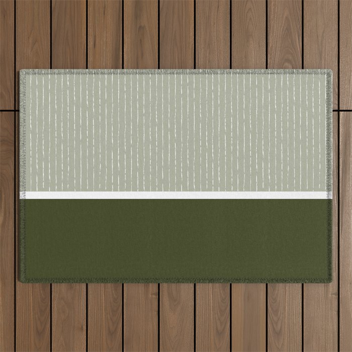 Linen Sage & Olive Outdoor Rug Gallery Image 1
