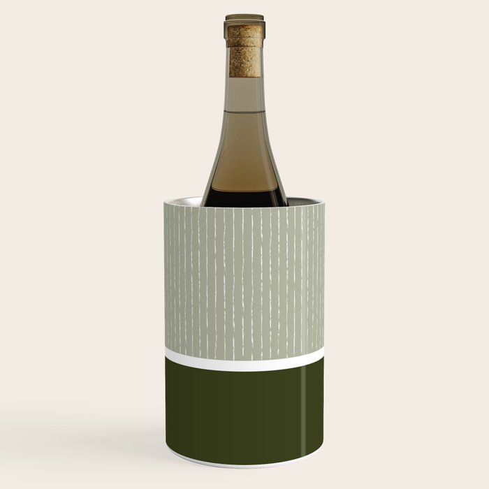 Linen Sage & Olive Wine Chiller Gallery Image 3