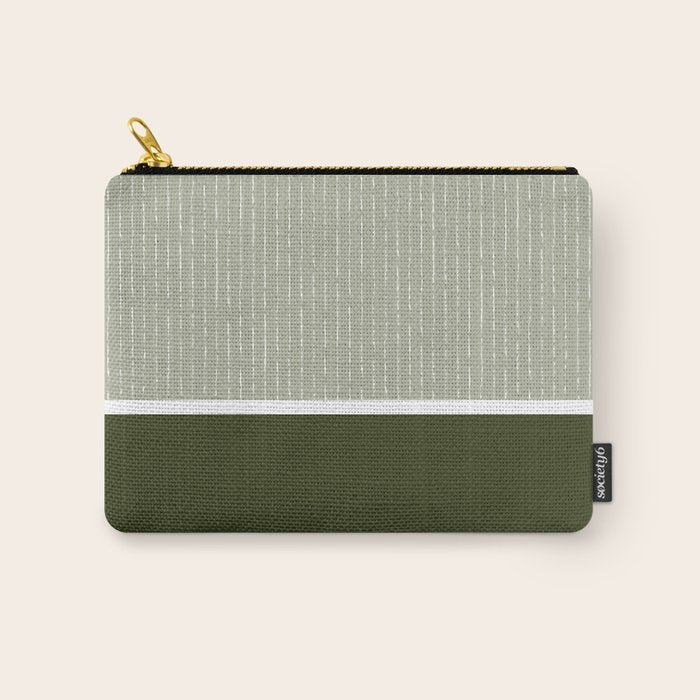 Linen Sage & Olive Carry All Pouch Gallery Image 1