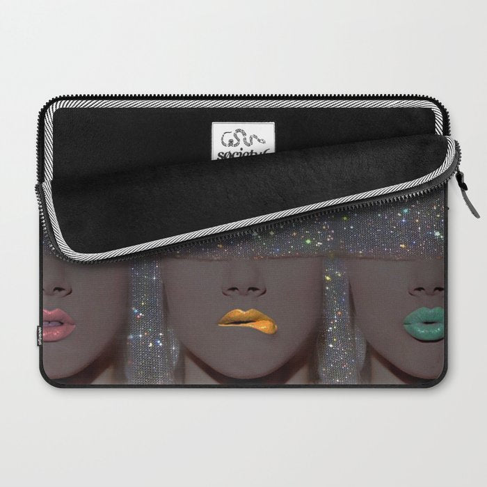 Magic people vol.3 | disco |  70s | 80s | hair | style | vintage | retro | collage | glitter | vibe Laptop Sleeve Gallery Image 2