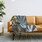 Seagrass - dusk Throw Blanket Gallery Image 1