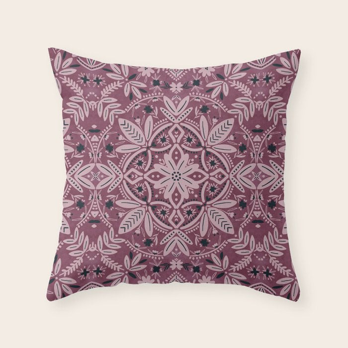 Chic Nature Charm Throw Pillow Gallery Image 1