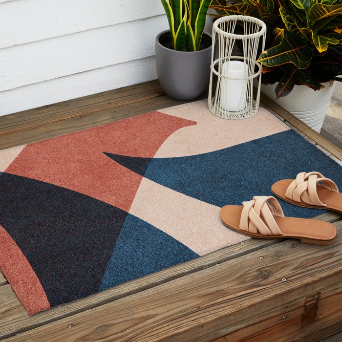 ABSTRACT ALPHABET / Gothic D Outdoor Rug Gallery Image 2