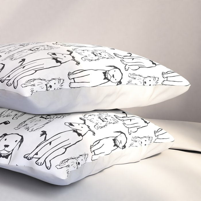 Three dogs Pillow Sham Gallery Image 3