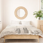 Ice Hockey Stick Patent - Ice Hockey Art - Antique Duvet Cover Gallery Image 3