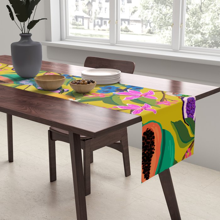 Exotic jungles pattern  Table Runner Gallery Image 2