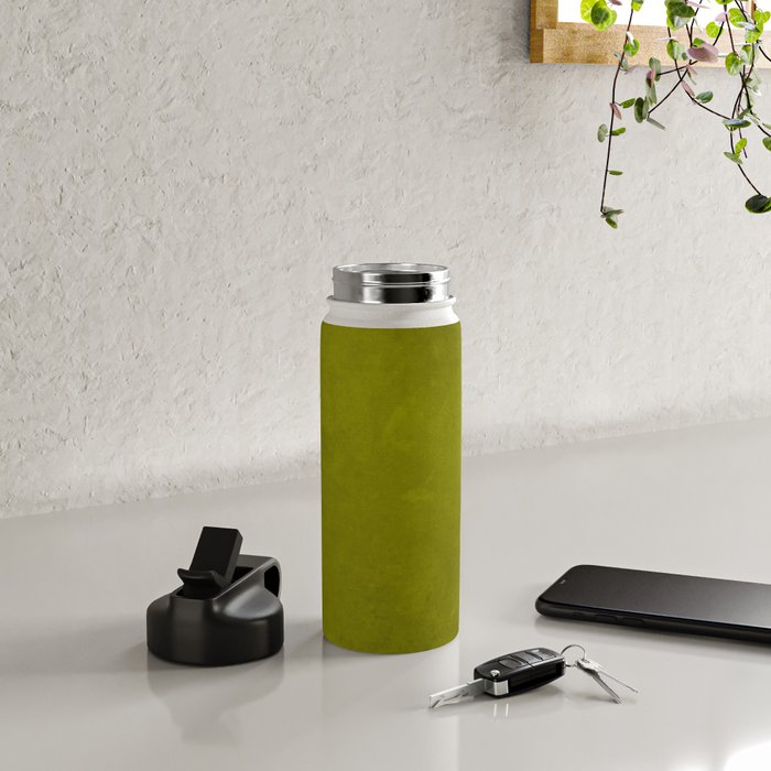 Olive green tones Water Bottle Gallery Image 4