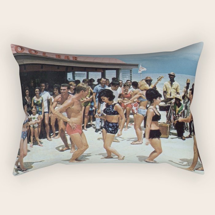 Beach Party 2 Rectangular Pillow Gallery Image 2