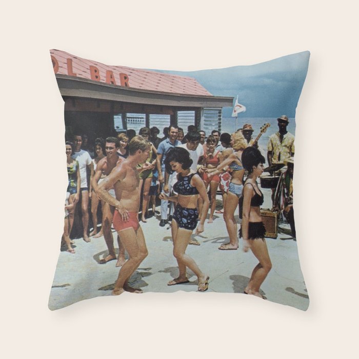 Beach Party 2 Throw Pillow Gallery Image 1