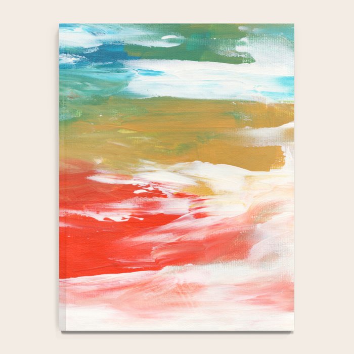 Ejaaz Haniff Colorful Abstract Acrylic Painting 'Storm In Paradise' Notebook Gallery Image 4