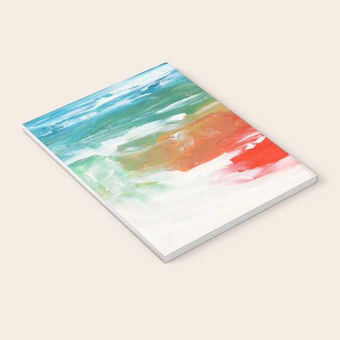Ejaaz Haniff Colorful Abstract Acrylic Painting 'Storm In Paradise' Notebook Gallery Image 3