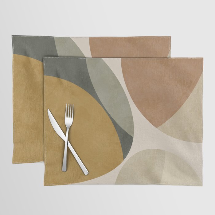 mid modern earth tones 2 Placemat Gallery Image 1