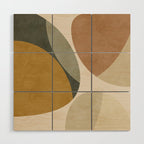 mid modern earth tones 2 Wood Wall Art Gallery Image 1