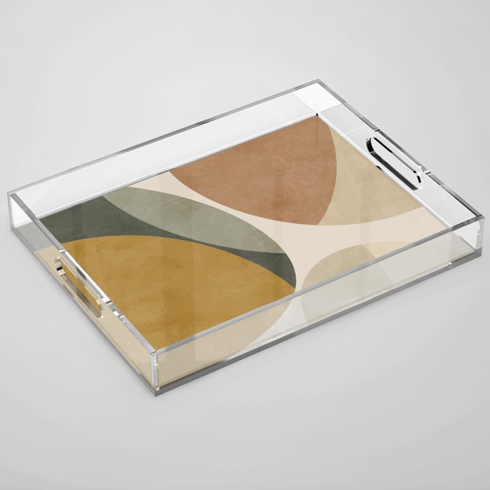 mid modern earth tones 2 Acrylic Tray Gallery Image 1