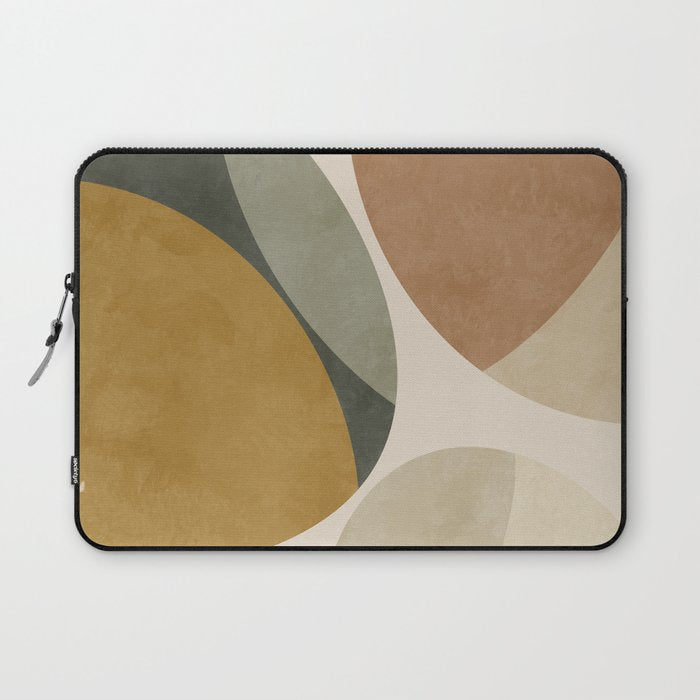 mid modern earth tones 2 Laptop Sleeve Gallery Image 1