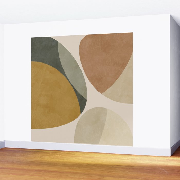 mid modern earth tones 2 Wall Mural Gallery Image 2