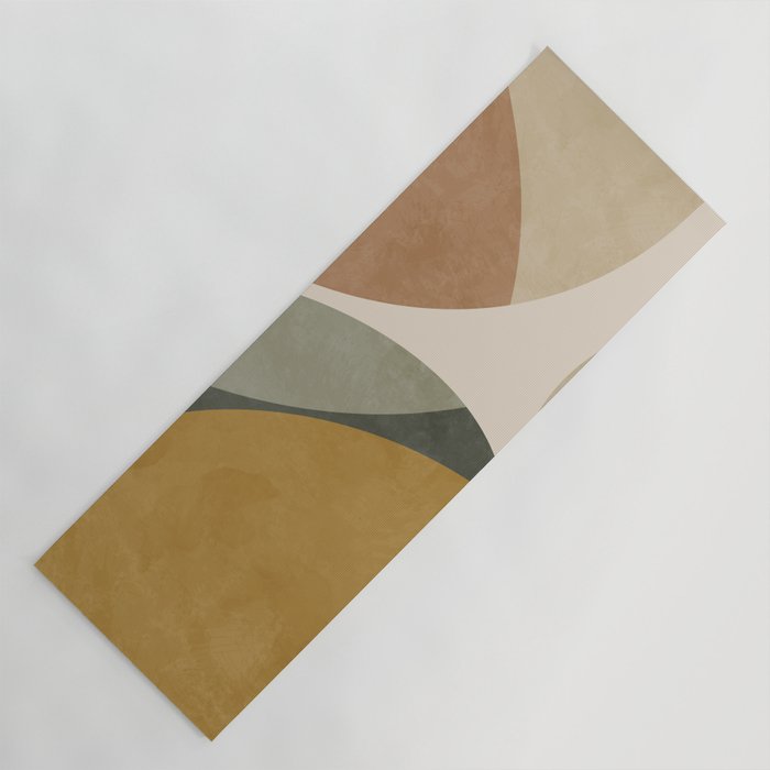 mid modern earth tones 2 Yoga Mat Gallery Image 1
