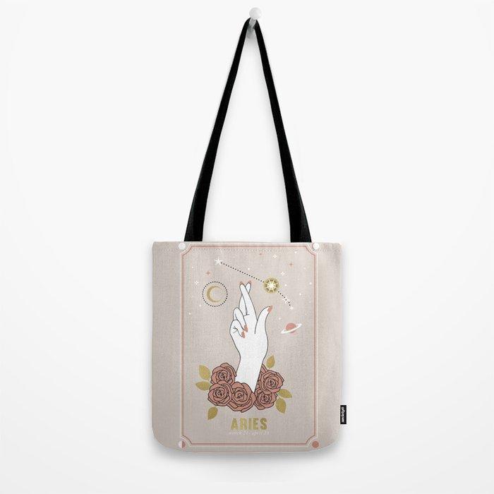 Aries Zodiac Series Tote Bag Gallery Image 2