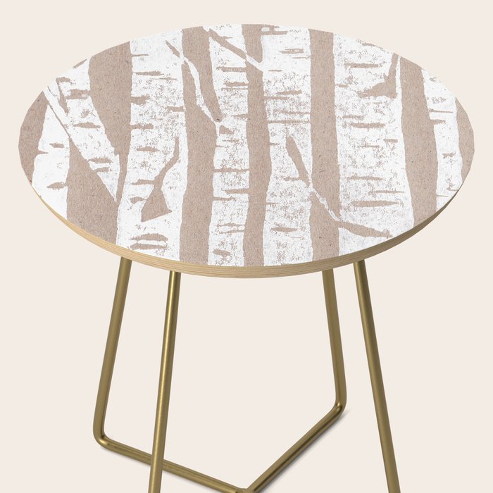 Woodcut Birches Side Table Gallery Image 2