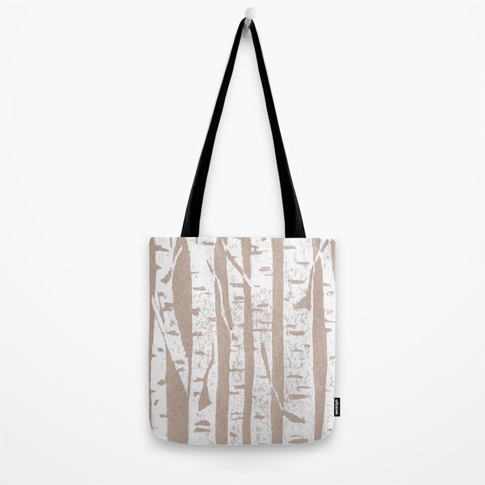 Woodcut Birches Tote Bag Gallery Image 2