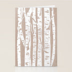 Woodcut Birches Stationery Card Gallery Image 2