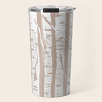 Woodcut Birches Travel Mug Gallery Image 1