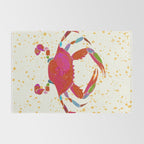 Crab By The Golden Tide Rug Gallery Image 2