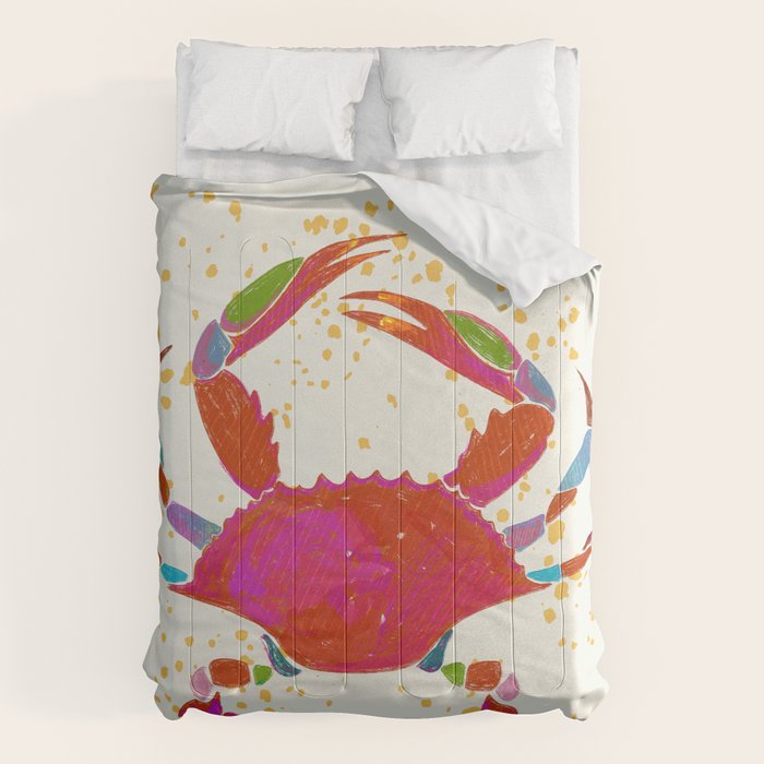 Crab By The Golden Tide Comforter Gallery Image 6