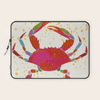 Crab By The Golden Tide Laptop Sleeve Gallery Image 1